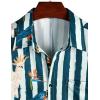 imageVATPAVE Mens Hawaiian Flamingo Shirts Casual Tropical Short Sleeve Button Down Shirt Summer Beach ShirtsNavy Parrot