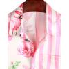 imageVATPAVE Mens Hawaiian Flamingo Shirts Casual Tropical Short Sleeve Button Down Shirt Summer Beach ShirtsPink