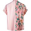 imageVATPAVE Mens Hawaiian Flamingo Shirts Casual Tropical Short Sleeve Button Down Shirt Summer Beach ShirtsPink Island