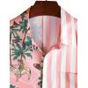 imageVATPAVE Mens Hawaiian Flamingo Shirts Casual Tropical Short Sleeve Button Down Shirt Summer Beach ShirtsPink Island