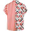imageVATPAVE Mens Hawaiian Flamingo Shirts Casual Tropical Short Sleeve Button Down Shirt Summer Beach ShirtsRed Flamingo