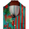 imageVATPAVE Mens Hawaiian Flamingo Shirts Casual Tropical Short Sleeve Button Down Shirt Summer Beach ShirtsRed Parrot