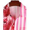 imageVATPAVE Mens Hawaiian Flamingo Shirts Casual Tropical Short Sleeve Button Down Shirt Summer Beach ShirtsRosered Cat