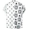 imageVATPAVE Mens Hawaiian Flamingo Shirts Casual Tropical Short Sleeve Button Down Shirt Summer Beach ShirtsTiger Head