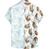 imageVATPAVE Mens Hawaiian Flamingo Shirts Casual Tropical Short Sleeve Button Down Shirt Summer Beach ShirtsWhite Tiger