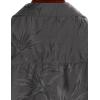 imageVATPAVE Mens Hawaiian Floral Jacquard Shirts Casual Button Down Short Sleeve Summer Shirts with PocketDark Gray