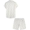 imageVATPAVE Mens Hawaiian Shirts Button Down Short Sleeve Beach Shirts Suits Summer Casual Aloha OutfitsWhite Flamingo