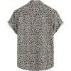 imageVATPAVE Mens Hawaiian Shirts Button Down Short Sleeve Beach Shirts Suits Summer Casual Aloha OutfitsWhite Leopard