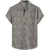 imageVATPAVE Mens Hawaiian Shirts Button Down Short Sleeve Beach Shirts Suits Summer Casual Aloha OutfitsWhite Leopard