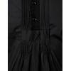 imageVATPAVE Mens Henley Pirate Shirts Gothic Victorian Long Sleeve Dress Shirts Cosplay Costume TopsDark Black