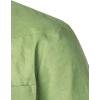 imageVATPAVE Mens Linen Cuban Guayabera Shirts Casual Button Down Short Sleeve Summer ShirtsArmy Green