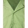 imageVATPAVE Mens Linen Cuban Guayabera Shirts Casual Button Down Short Sleeve Summer ShirtsArmy Green
