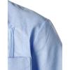 imageVATPAVE Mens Linen Cuban Guayabera Shirts Casual Button Down Short Sleeve Summer ShirtsLight Blue