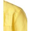 imageVATPAVE Mens Linen Cuban Guayabera Shirts Casual Button Down Short Sleeve Summer ShirtsLight Yellow