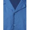 imageVATPAVE Mens Linen Cuban Guayabera Shirts Casual Button Down Short Sleeve Summer ShirtsRoyalblue