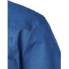 imageVATPAVE Mens Linen Cuban Guayabera Shirts Casual Button Down Short Sleeve Summer ShirtsRoyalblue