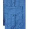 imageVATPAVE Mens Linen Cuban Guayabera Shirts Casual Button Down Short Sleeve Summer ShirtsRoyalblue