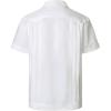 imageVATPAVE Mens Linen Cuban Guayabera Shirts Casual Button Down Short Sleeve Summer ShirtsWhite