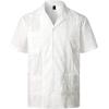 imageVATPAVE Mens Short Sleeve Button Down Cuban Guayabera Shirts Casual Suits