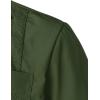 imageVATPAVE Mens Short Sleeve Button Down Cuban Guayabera ShirtsArmy Green