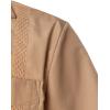 imageVATPAVE Mens Short Sleeve Button Down Cuban Guayabera ShirtsBrown