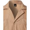 imageVATPAVE Mens Short Sleeve Button Down Cuban Guayabera ShirtsBrown