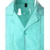imageVATPAVE Mens Short Sleeve Button Down Cuban Guayabera ShirtsGreen