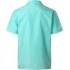 imageVATPAVE Mens Short Sleeve Button Down Cuban Guayabera ShirtsGreen