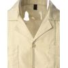 imageVATPAVE Mens Short Sleeve Button Down Cuban Guayabera ShirtsKhaki