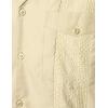 imageVATPAVE Mens Short Sleeve Button Down Cuban Guayabera ShirtsKhaki
