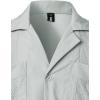 imageVATPAVE Mens Short Sleeve Button Down Cuban Guayabera ShirtsLight Gray