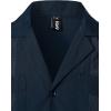 imageVATPAVE Mens Short Sleeve Button Down Cuban Guayabera ShirtsNavy