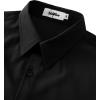 imageVATPAVE Mens Stretch Dress Shirts  Business Formal Long Sleeve Slim Fit Button Down Wedding Prom ShirtsBlack