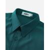 imageVATPAVE Mens Stretch Dress Shirts  Business Formal Long Sleeve Slim Fit Button Down Wedding Prom ShirtsDark Green
