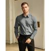 imageVATPAVE Mens Stretch Dress Shirts  Business Formal Long Sleeve Slim Fit Button Down Wedding Prom ShirtsGray