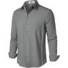imageVATPAVE Mens Stretch Dress Shirts  Business Formal Long Sleeve Slim Fit Button Down Wedding Prom ShirtsGray