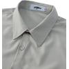imageVATPAVE Mens Stretch Dress Shirts  Business Formal Long Sleeve Slim Fit Button Down Wedding Prom ShirtsLight Gray
