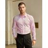 imageVATPAVE Mens Stretch Dress Shirts  Business Formal Long Sleeve Slim Fit Button Down Wedding Prom ShirtsPink