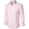 imageVATPAVE Mens Stretch Dress Shirts  Business Formal Long Sleeve Slim Fit Button Down Wedding Prom ShirtsPink