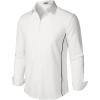 imageVATPAVE Mens Stretch Dress Shirts  Business Formal Long Sleeve Slim Fit Button Down Wedding Prom ShirtsWhite