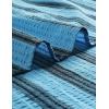 imageVATPAVE Mens Striped Summer Shirt Casual Button Down Short Sleeve Beach Shirts Cotton Linen Shirts for MenAquablue Black