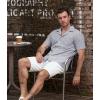 imageVATPAVE Mens Striped Summer Shirt Casual Button Down Short Sleeve Beach Shirts Cotton Linen Shirts for MenBlack