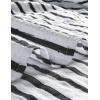 imageVATPAVE Mens Striped Summer Shirt Casual Button Down Short Sleeve Beach Shirts Cotton Linen Shirts for MenBlackwhite