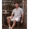 imageVATPAVE Mens Striped Summer Shirt Casual Button Down Short Sleeve Beach Shirts Cotton Linen Shirts for MenCoffee