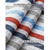 imageVATPAVE Mens Striped Summer Shirt Casual Button Down Short Sleeve Beach Shirts Cotton Linen Shirts for MenMulticolor