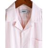 imageVATPAVE Mens Striped Summer Shirt Casual Button Down Short Sleeve Beach Shirts Cotton Linen Shirts for MenPink