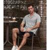 imageVATPAVE Mens Striped Summer Shirt Casual Button Down Short Sleeve Beach Shirts Cotton Linen Shirts for MenPure Lightgray
