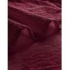 imageVATPAVE Mens Striped Summer Shirt Casual Button Down Short Sleeve Beach Shirts Cotton Linen Shirts for MenPure Winered