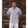imageVATPAVE Mens Striped Summer Shirt Casual Button Down Short Sleeve Beach Shirts Cotton Linen Shirts for MenPurple