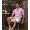 imageVATPAVE Mens Striped Summer Shirt Casual Button Down Short Sleeve Beach Shirts Cotton Linen Shirts for MenRed